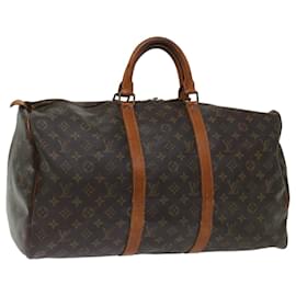 Louis Vuitton-Louis Vuitton Monogram Keepall 50 Boston Bag M41426 LV Auth yk11576-Monogram