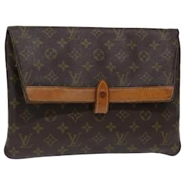 Louis Vuitton-LOUIS VUITTON Monogram Pochette Priant Clutch Bag M51805 LV Auth yk11684-Monogram