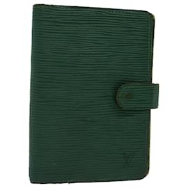 Louis Vuitton-LOUIS VUITTON Epi Agenda PM Day Planner Cover Green R20054 LV Auth 70466-Green