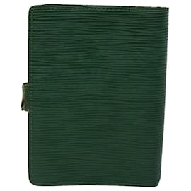 Louis Vuitton-LOUIS VUITTON Epi Agenda PM Day Planner Cover Green R20054 LV Auth 70466-Green