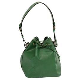 Louis Vuitton-LOUIS VUITTON Epi Petit Noe Shoulder Bag Green M44104 LV Auth 70549-Green