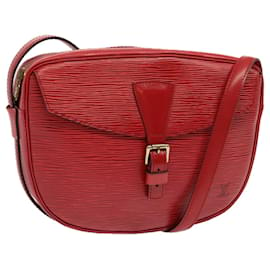 Louis Vuitton-LOUIS VUITTON Epi Jeune Fille MM Bolso de hombro Rojo M52157 LV Auth 70508-Roja