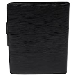 Louis Vuitton-LOUIS VUITTON Epi Agenda GM Day Planner Cover Black R20212 LV Auth 70499-Black