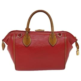 Louis Vuitton-Bolsa de mão Epi Dog BB LOUIS VUITTON 2maneira Vermelho Coklico M93249 Autenticação de LV 70439-Vermelho,Outro