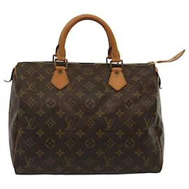 Louis Vuitton-Louis Vuitton Monogram Speedy 30 Bolsa de mão M41526 Autenticação de LV 72476-Monograma