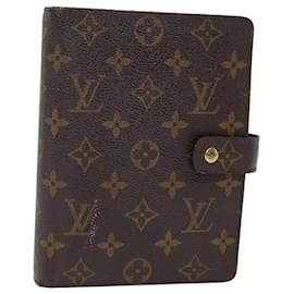 Louis Vuitton-LOUIS VUITTON Monogram Agenda MM Day Planner Cover R20105 LV Auth 75251-Monogram