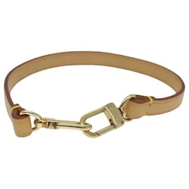 Louis Vuitton-LOUIS VUITTON Bracelet Cuir 12.2"""" Beige LV Auth am5623-Beige