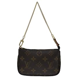 Louis Vuitton-LOUIS VUITTON Monogram Mini Pochette Accessoires Pouch M58009 LV Auth 68319-Monogram