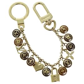 Louis Vuitton-LOUIS VUITTON Monogram Porte Cles Chainne Pastilles Charm M66172 LV Auth yk12595-Golden