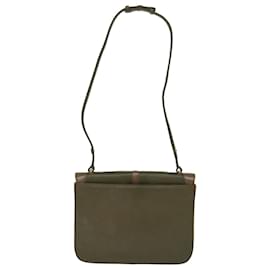 Givenchy-GIVENCHY Shoulder Bag Leather Green Auth bs14601-Green