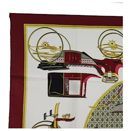 Hermès-HERMES CARRE 90 Scarf Silk Red Auth 74708-Red