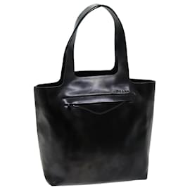 Prada-PRADA Hand Bag Leather Black Auth bs14681-Black