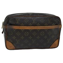 Louis Vuitton-Louis Vuitton Monogram Compiegne 28 Pochette M51845 Auth LV 75717-Monogramme