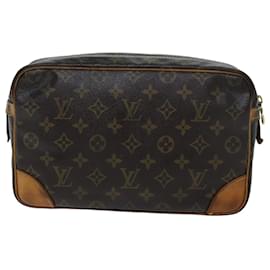 Louis Vuitton-Louis Vuitton Monogram Compiegne 28 Pochette M51845 Auth LV 75717-Monogramme