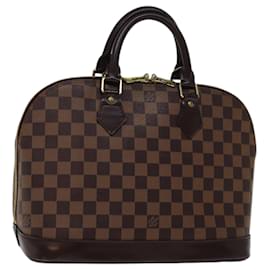 Louis Vuitton-Bolsa de mão LOUIS VUITTON Damier Ebene Alma N51131 Autenticação de LV 75381-Outro