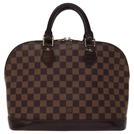 Louis Vuitton-Bolsa de mão LOUIS VUITTON Damier Ebene Alma N51131 Autenticação de LV 75381-Outro