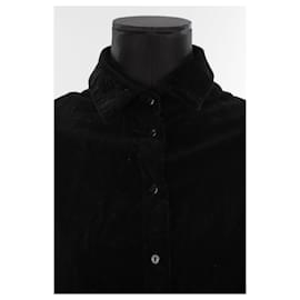 Autre Marque-Velvet shirt-Black