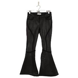 Faith Connexion Slim leather pants Black