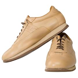 Hermès-Chaussure HERMES en Cuir Beige - 101920-Beige