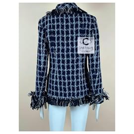 Chanel-New 11K$ Paris / Dallas Runway Tweed Jacket-Blue