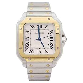 Cartier-Cartier “Santos” gold watch, steel.-Other
