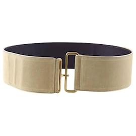 Saint Laurent-Leather belt-Beige