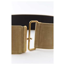 Saint Laurent-Leather belt-Beige