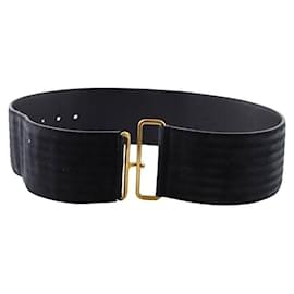 Saint Laurent-Leather belt-Black