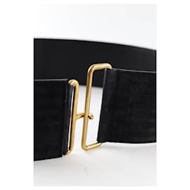 Saint Laurent-Leather belt-Black