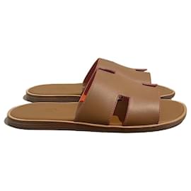 Hermès Sandália HERMES T.eu 43 Couro Camelo
