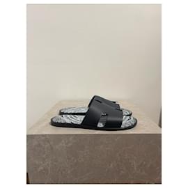 Hermès-HERMES  Sandals T.eu 43 leather-Blue