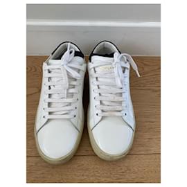 Saint Laurent-SAINT LAURENT  Trainers T.eu 39.5 leather-White