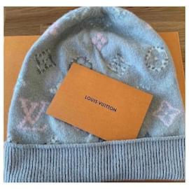 Louis Vuitton-Pop Monogram Beanie-Pink,Grey,Light blue