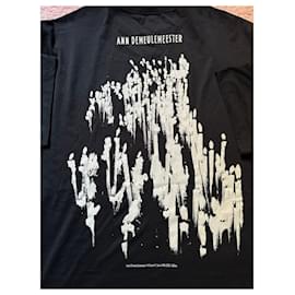 Ann Demeulemeester-Édition limitée 182/200 T-shirt noir Ann Demeulemeester taille L unisexe.-Noir