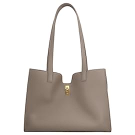 Céline-Céline Cabas 16 In Supple Grained calf leather Grey-Grey