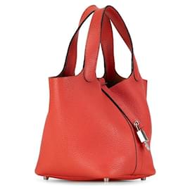 Hermès-Hermes Togo Picotin Lock 18 Leather Handbag in Good condition-Other