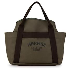 Hermès-Hermes Canvas Sac de Pansage  Canvas Handbag in Good condition-Other