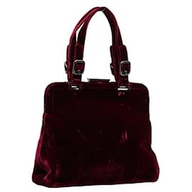 Prada-Prada Velvet Handbag Canvas Handbag in Good condition-Other