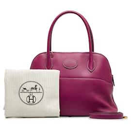 Hermès-Sac à main Hermes Bolide 27 en Swift Violet en excellent état-Violet