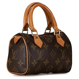 Louis Vuitton-Louis Vuitton Mini Speedy Canvas Handbag M41534 in good condition-Other