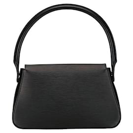 Louis Vuitton-Bolsa de ombro de couro Epi Mini Looping da Louis Vuitton preta em muito bom estado-Preto