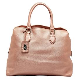 Fendi-Fendi Leather Selleria Handbag Leather Handbag in Good condition-Other