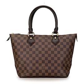 Louis Vuitton-Louis Vuitton Brown Damier Ebene Saleya PM-Castaño