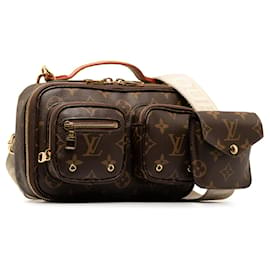 Louis Vuitton-Cartable utilitaire monogramme marron Louis Vuitton-Marron