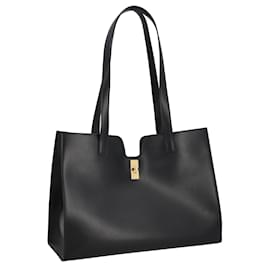 Céline-Céline Cabas 16 In Smooth calf leather Black-Black