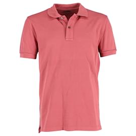 Polo Tom Ford de algodón rojo Roja