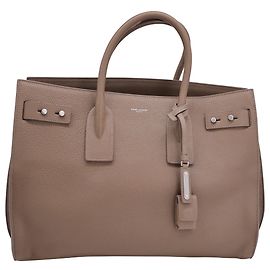 Saint Laurent Medium Sac De Jour in Brown Leather Brown
