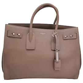 Saint Laurent-Saint Laurent Medium Sac De Jour in Brown Leather-Brown