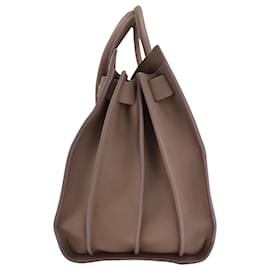 Saint Laurent-Saint Laurent Medium Sac De Jour in Brown Leather-Brown