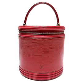 Louis Vuitton-Louis Vuitton Epi Cannes Sac à main M48037 en bon état-Rouge